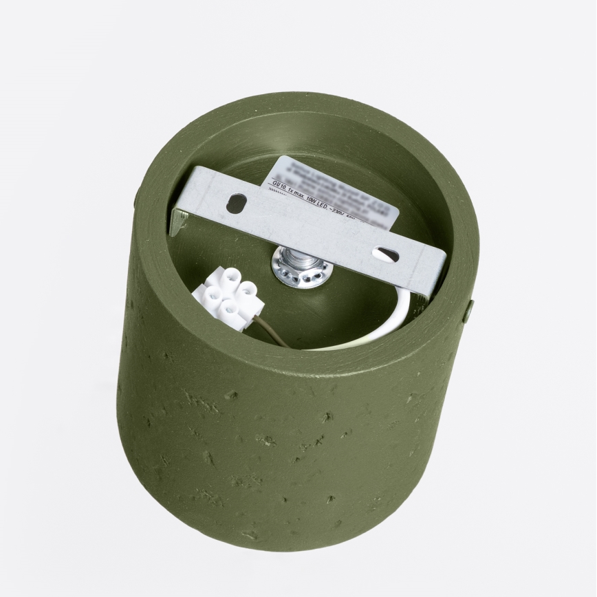 Faretto ORBIS 1xGU10/10W/230V cemento/verde