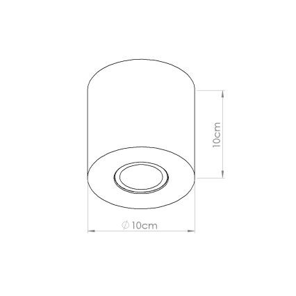 Faretto ORBIS 1xGU10/10W/230V cemento/verde