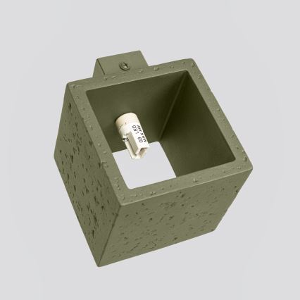 Faretto da parete QUAD 1xG9/8W/230V cemento/verde