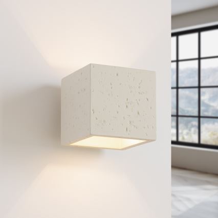 Faretto da parete QUAD 1xG9/8W/230V cemento/crema