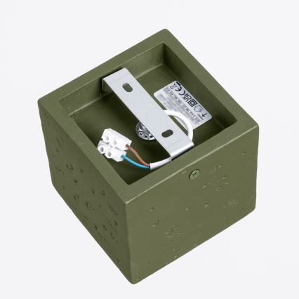 Faretto QUAD 1xGU10/10W/230V cemento/verde