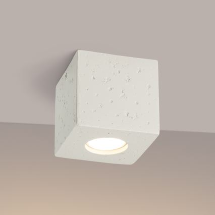 Faretto QUAD 1xGU10/10W/230V cemento/crema