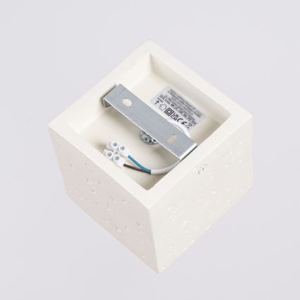 Faretto QUAD 1xGU10/10W/230V cemento/crema