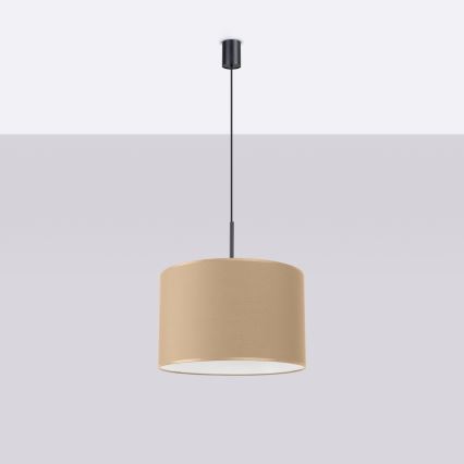 Lampadario a sospensione su cavo NEVIA 1xE27/15W/230V Ø 40 cm taupe