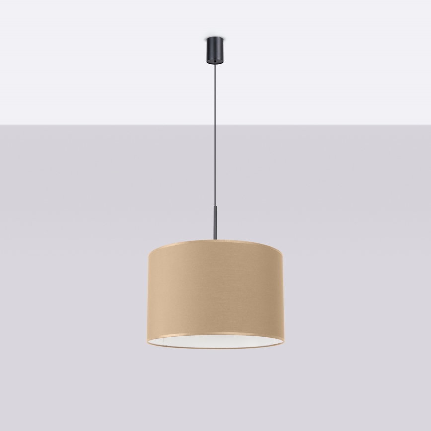 Lampadario a sospensione su cavo NEVIA 1xE27/15W/230V Ø 40 cm taupe