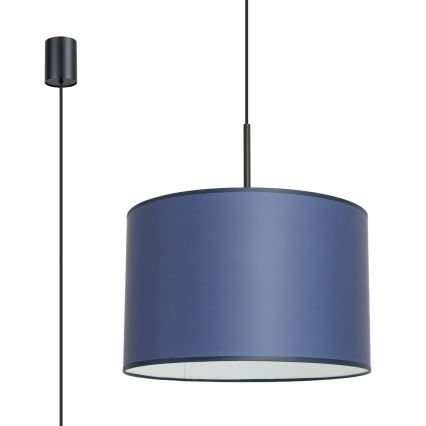 Lampada sospesa con cavo NEVIA 1xE27/15W/230V diam. 40 cm blu