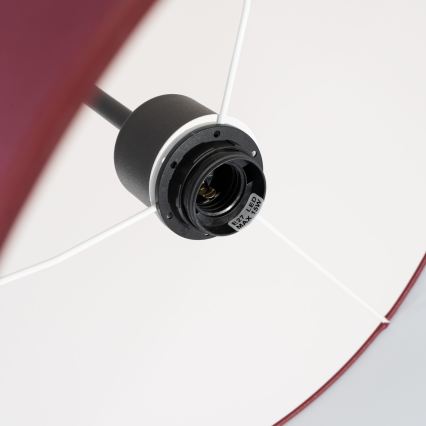 Lampada a sospensione con cavo NEVIA 1xE27/15W/230V Ø 40 cm, rossa