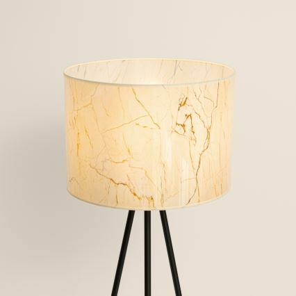 Lampada da terra NEVIA 1xE27/15W/230V beige/finitura effetto marmo