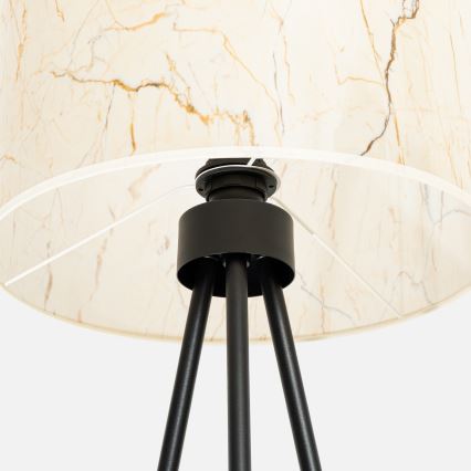 Lampada da terra NEVIA 1xE27/15W/230V beige/finitura effetto marmo