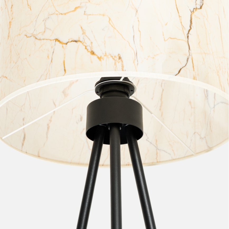 Lampada da terra NEVIA 1xE27/15W/230V beige/finitura effetto marmo