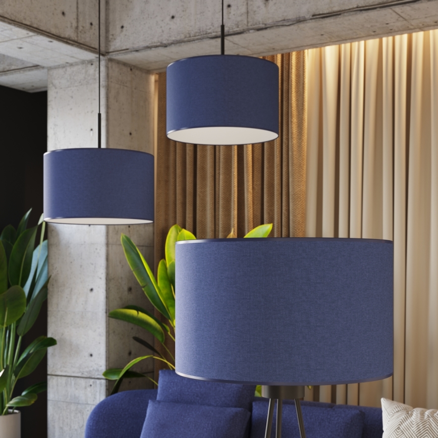 Lampada da terra NEVIA 1xE27/15W/230V blu