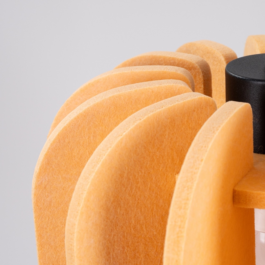 Lampada a sospensione MULA 1xE27/15W/230V Ø 27 cm gialla