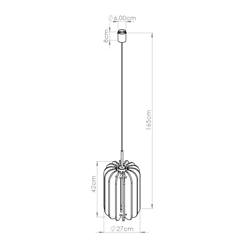 Lampada a sospensione su cavo MULA 1xE27/15W/230V Ø 27 cm blu