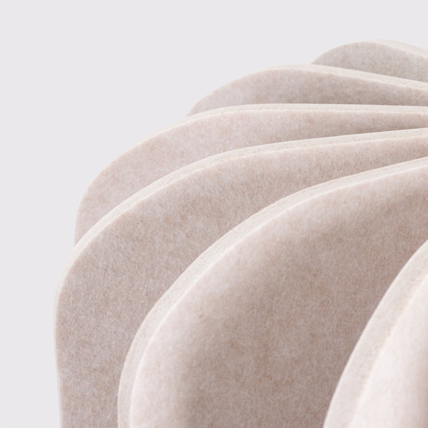 Lampada a sospensione con cavo MULA 1xE27/15W/230V Ø 45 cm color crema