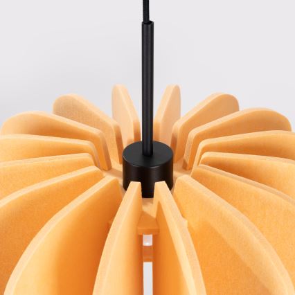 Lampadario a cavo MULA 1xE27/15W/230V Ø 45 cm giallo