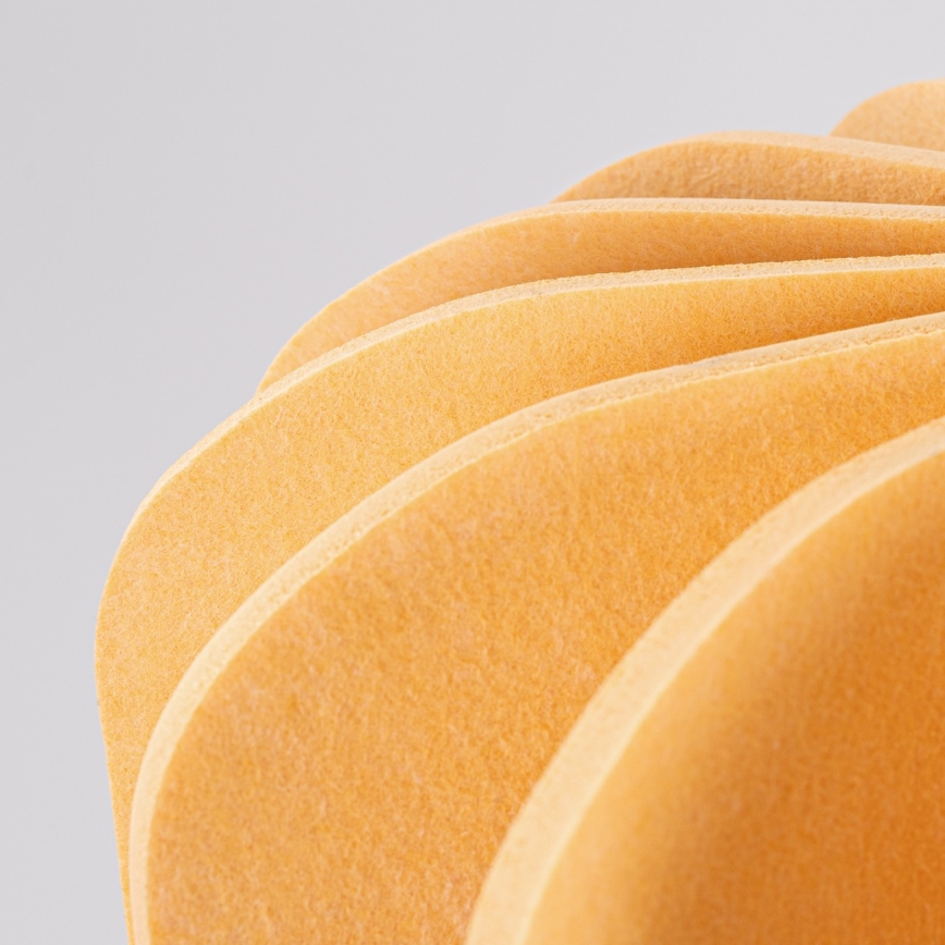 Lampadario a cavo MULA 1xE27/15W/230V Ø 45 cm giallo