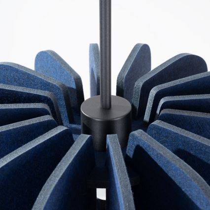 Lampada a sospensione con cavo MULA 1xE27/15W/230V Ø 45 cm blu