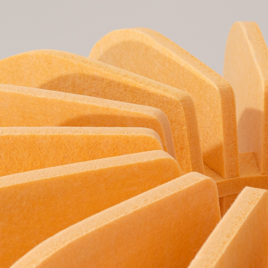 Lampada da terra MULA 1xE27/15W/230V gialla