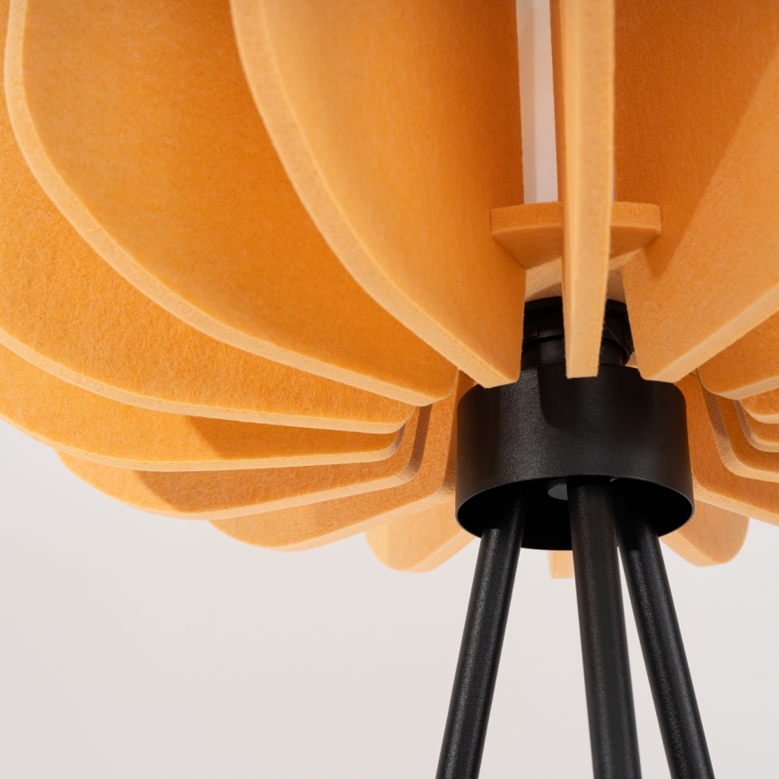 Lampada da terra MULA 1xE27/15W/230V gialla