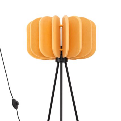 Lampada da terra MULA 1xE27/15W/230V gialla