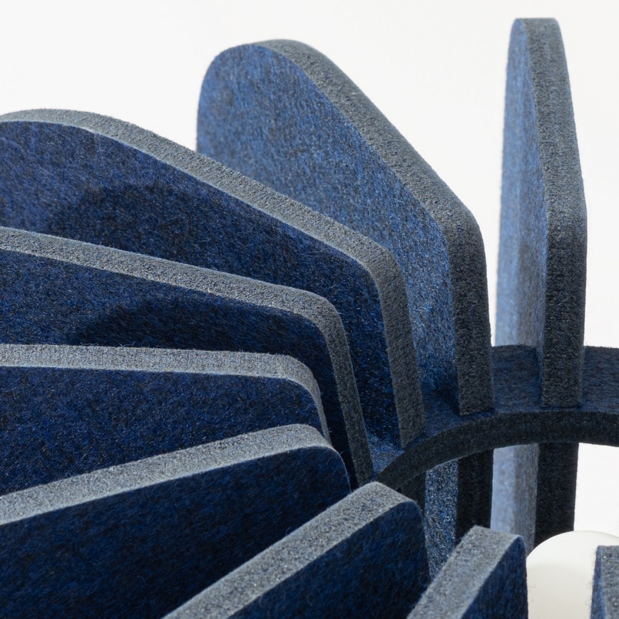 Lampada da terra MULA 1xE27/15W/230V blu