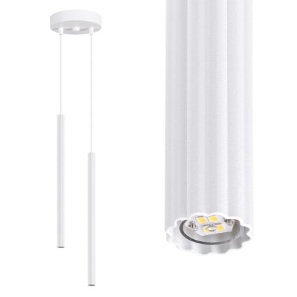 Lampadario a sospensione con cavo ARCHE 2xG9/8W/230V bianco