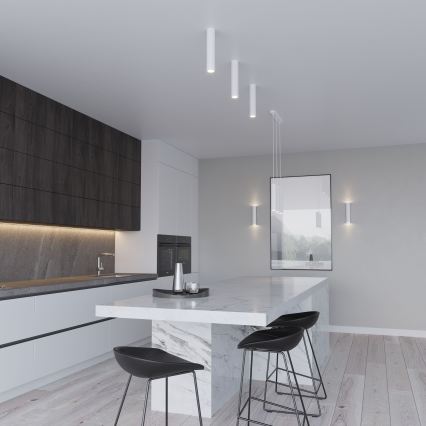 Lampadario a sospensione LAGOS 2xGU10/10W/230V bianco