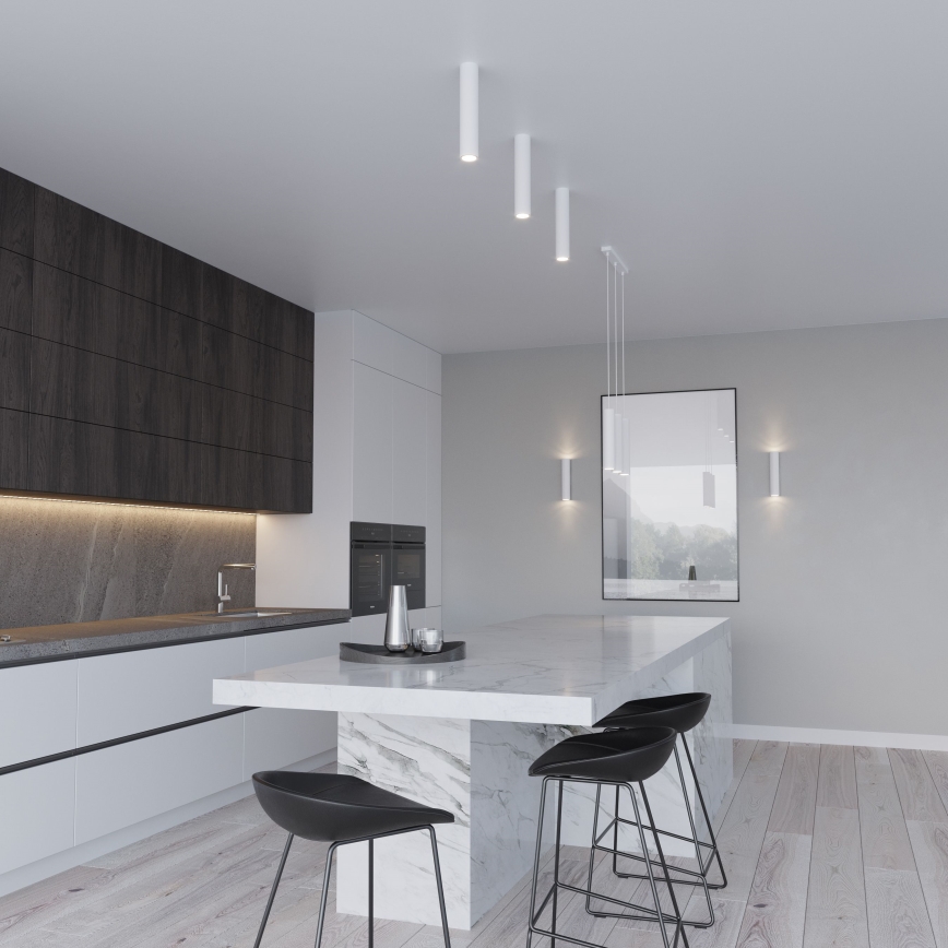 Lampadario a sospensione LAGOS 2xGU10/10W/230V bianco