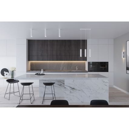 Lampadario a sospensione LAGOS 2xGU10/10W/230V bianco