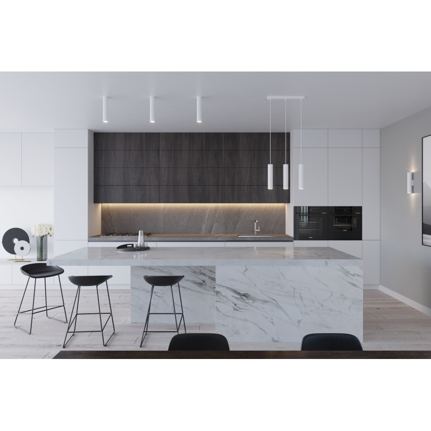 Lampadario a sospensione LAGOS 2xGU10/10W/230V bianco