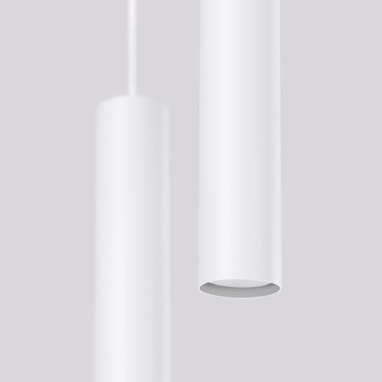 Lampadario a sospensione LAGOS 2xGU10/10W/230V bianco
