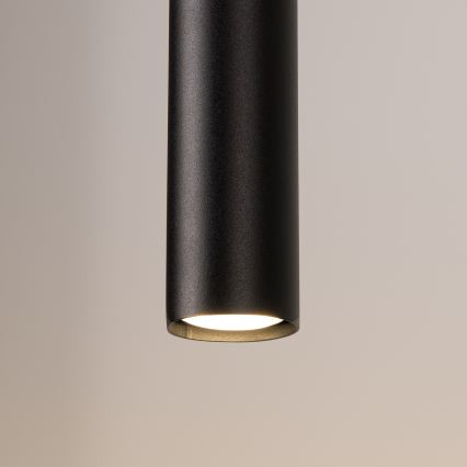 Lampadario a sospensione con cavo LAGOS 2xGU10/10W/230V nero