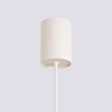 Lampadario a sospensione con cavo ESTRIA 1xE14/10W/230V Ø 14 cm crema