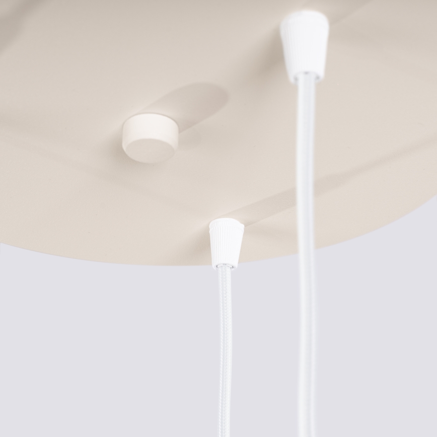 Lampadario a sospensione con cavo ESTRIA 3xE14/10W/230V Ø 30 cm crema