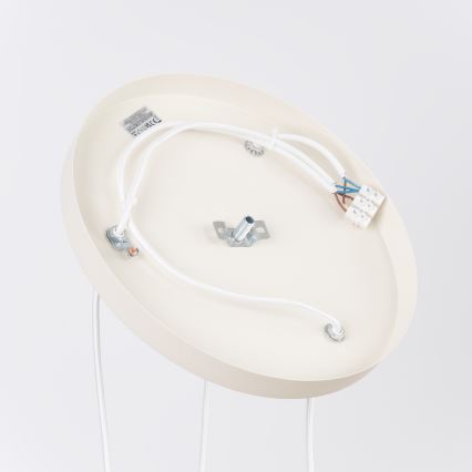Lampadario a sospensione con cavo ESTRIA 3xE14/10W/230V Ø 30 cm crema