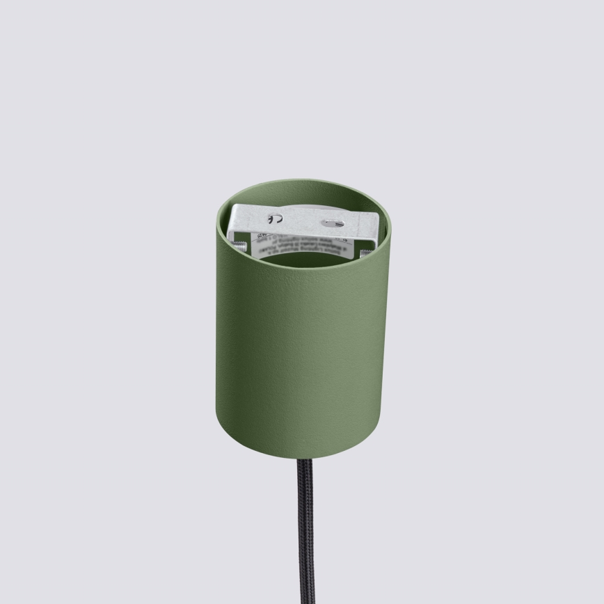 Lampada a sospensione con cavo ESTRIA 1xE14/10W/230V Ø 14 cm verde