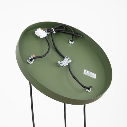 Lampadario a cavo ESTRIA 3xE14/10W/230V Ø 30 cm verde