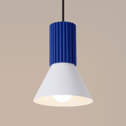 Lampadario a cavo ESTRIA 1xE14/10W/230V Ø 14 cm, blu