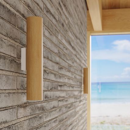 Applique da parete LINO 2xGU10/10W/230V in faggio