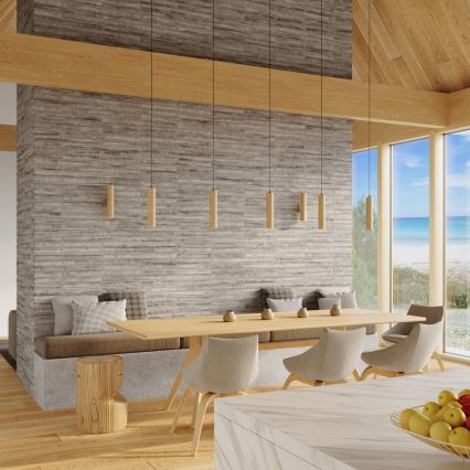 Applique da parete LINO 2xGU10/10W/230V in faggio