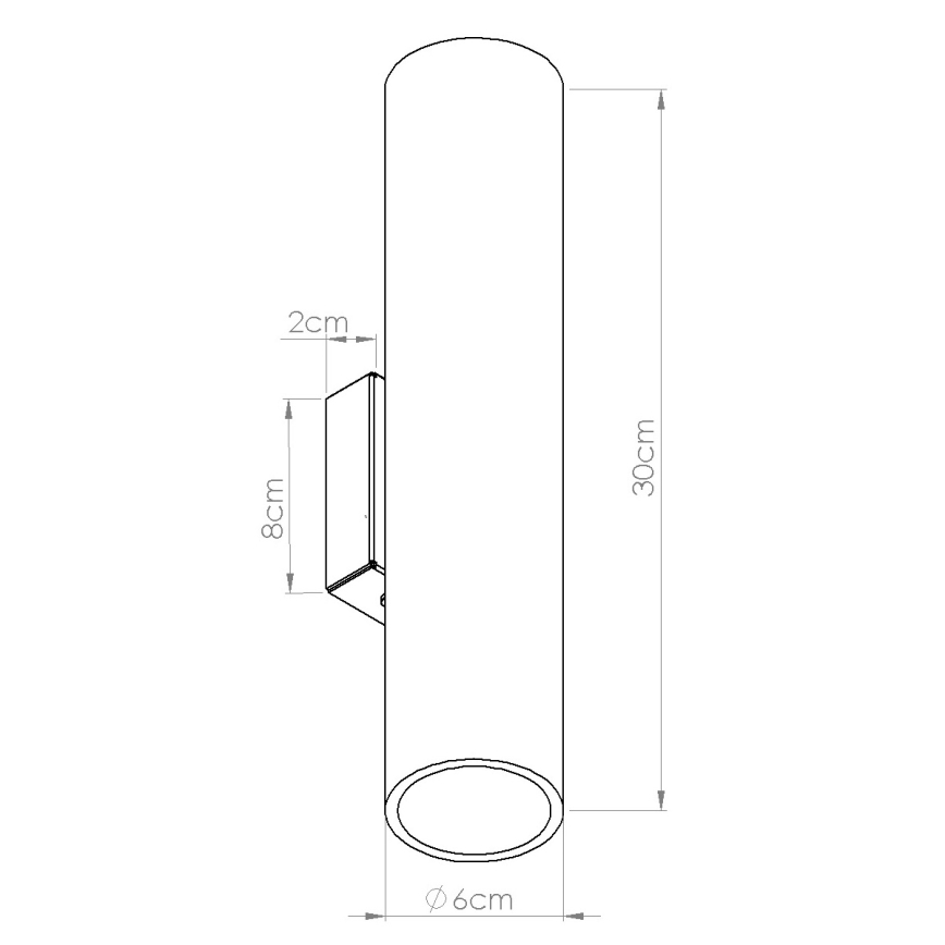 Applique da parete LINO 2xGU10/10W/230V in faggio