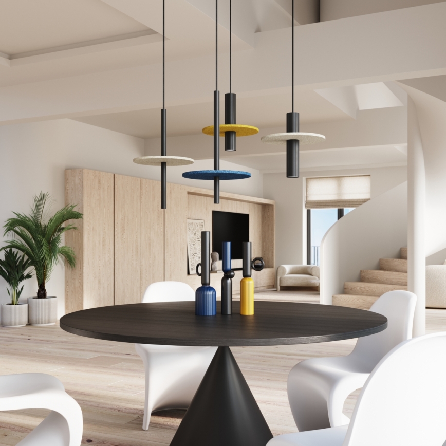 Lampada a sospensione FELTRO 1xG9/8W/230V nero/crema