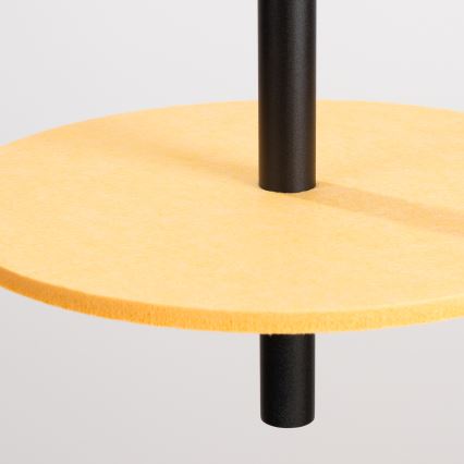 Lampada a sospensione con cavo FELTRO 1xG9/8W/230V nero/giallo