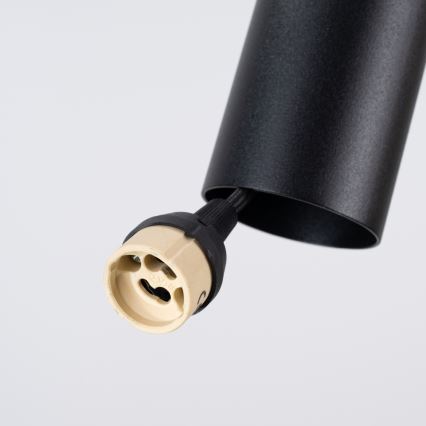 Lampada a sospensione con cavo PELTA 1xGU10/10W/230V nero/giallo