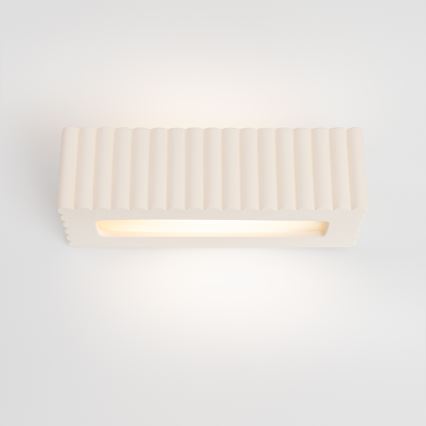 Applique RIGATA 1xE27/15W/230V ceramica/bianco