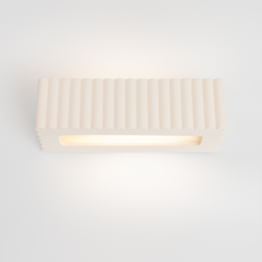 Applique RIGATA 1xE27/15W/230V ceramica/bianco