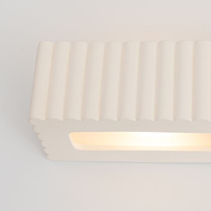 Applique RIGATA 1xE27/15W/230V ceramica/bianco