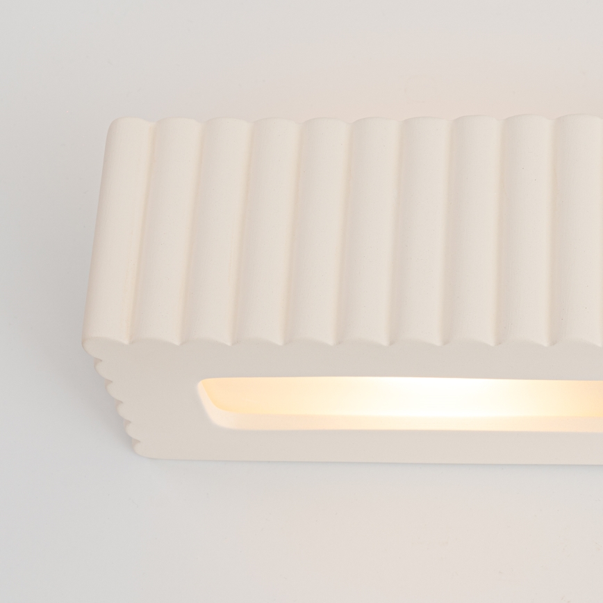 Applique RIGATA 1xE27/15W/230V ceramica/bianco