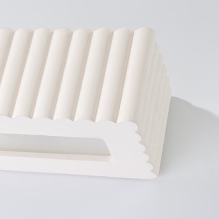 Applique RIGATA 1xE27/15W/230V ceramica/bianco