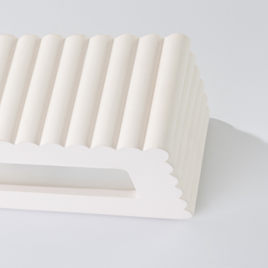 Applique RIGATA 1xE27/15W/230V ceramica/bianco
